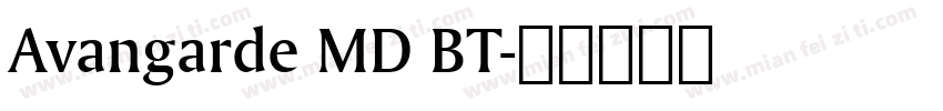 Avangarde MD BT字体转换